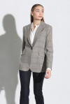 Single-breasted checked blazer - 2