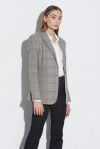 Single-breasted checked blazer - 4