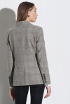 Single-breasted checked blazer - 3