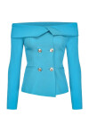 Short crepe jacket - 1