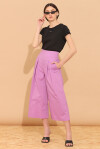 Pantalon culotte in popeline - 4