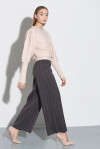 Pantaloni ampi a righe - 4