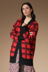 Two-tone check cardigan - 2