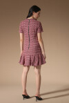 Short patterned bouclé dress - 2