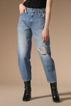 Mom-fit jeans with rips - 4