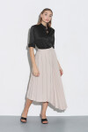 Asymmetrical pleated skirt - 3