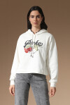 Rose print hoodie - 3