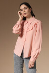Blouse in habutai with ruffles - 3