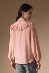 Blouse in habutai with ruffles - 2