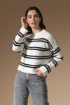 Gradient striped pullover - 3