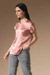 Blusa in satin stretch - 3