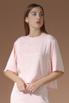 Satin blouse with rear porthole - 3