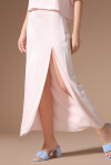 Satin skirt with slit - 3