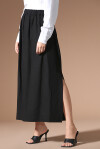 Skirt with slits in linen - 4