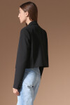 Blazer cropped in tinta unita - 2