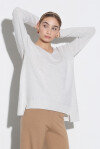 Maglia scollo a V con strass - 4
