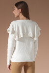 Maglia a costine con rouches - 2