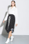 Asymmetrical skirt with astral pattern - 3