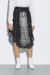 Asymmetrical skirt with astral pattern - 4