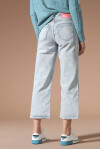 Jeans modello straight leg a vita alta - 2