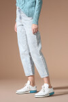 Jeans modello straight leg a vita alta - 3