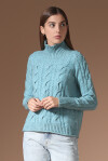 Maglione con trecce in misto yack - 4