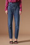Jeans modello Mom con doppia cinta - 4