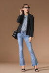 Jeans trombetta con frange - 4