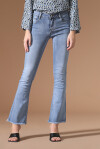 Jeans trombetta con frange - 1