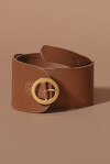 High leather belt - 4