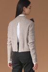 Merino wool sweater with broche - 3