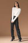 Pantalone classico a vita alta - 4