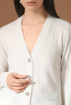 Cardigan in cachemire con bottoni gioiello - 4