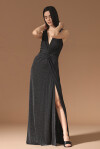 Elegant dress with knot drape - 3