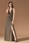 Elegant dress with knot drape - 3