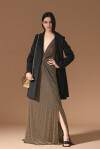 Vestito elegante con drappeggio a nodo - 4