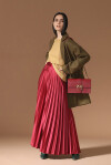 Long pleated skirt - 4