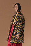 Geometric patterned coat - 4