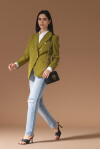 Six-button military model blazer - 4