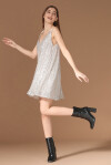 Mini dress con paillettes - 4