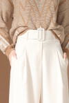 Pantalone ampio con cinturone - 2