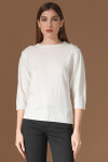 Cashmere sweater with jewel buttons - 3