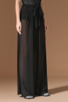 Lurex pinstripe palazzo trousers - 4