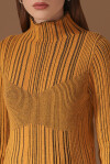 Maglia collo vulcano a coste - 4