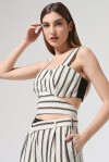 Striped crop top - 3