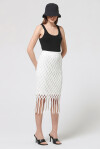 Perforated longuette with fringes - 4