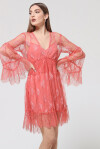 Embroidered tulle dress - 4