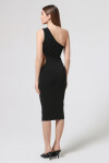 One-shoulder sheath dress with porthole - 2