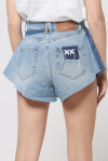 Shorts butterfly in denim bleach - 3