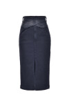 Denim midi skirt - 1